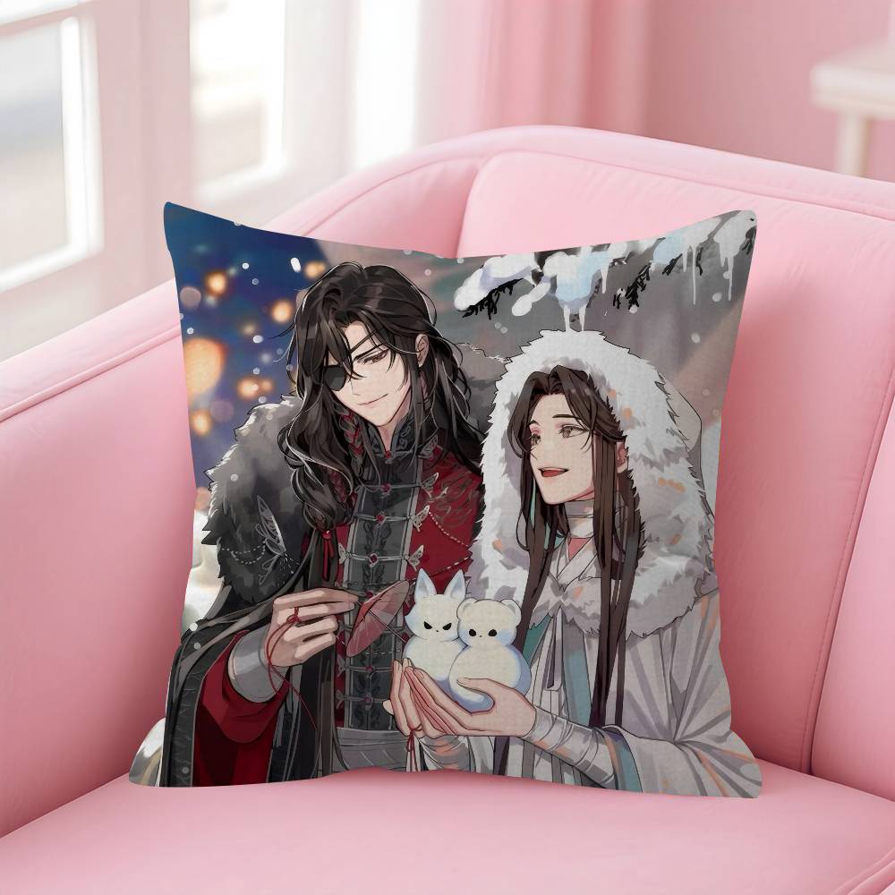 Anime Heavenly Officials Blessing Pillow Anime Pillow Sofa Bed Head Pillow Cover Cushion Cover Fashion