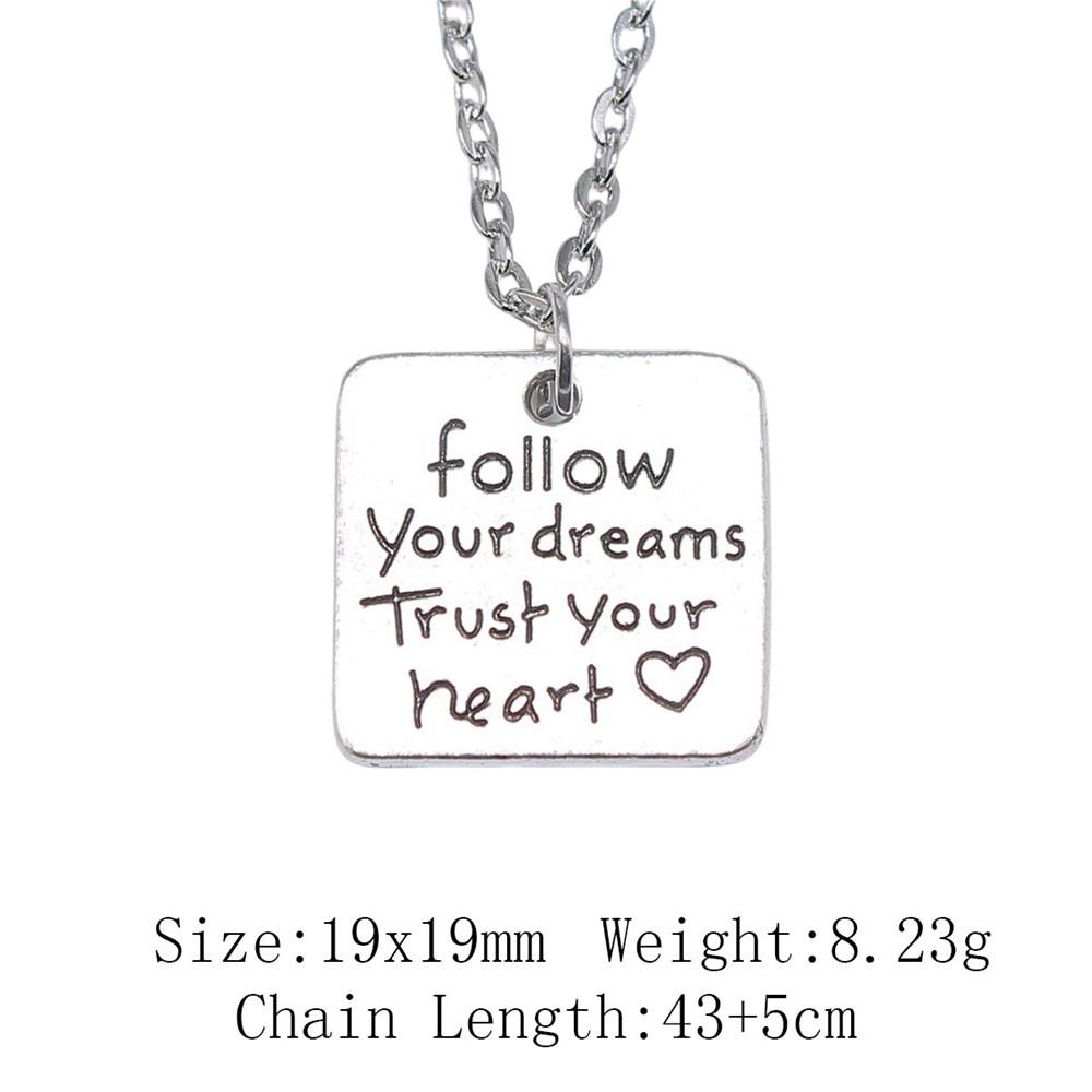 2025 Trend Chain Necklace Men Best Friendship Encouragement Tags Tarot Necklace On The Neck 43cm Chain Ornaments For Home Pendants And Necklaces
