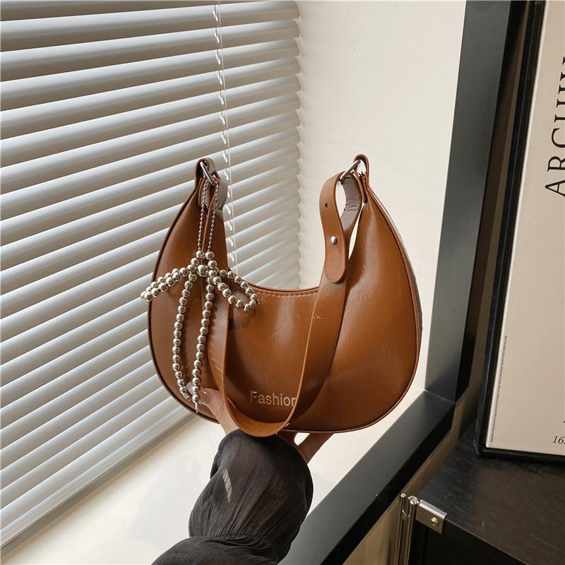 Fashion Popular Niche Casual Solid Color New Summer Fashion Versatile Simple Commuter Shoulder Armpit Bag Women