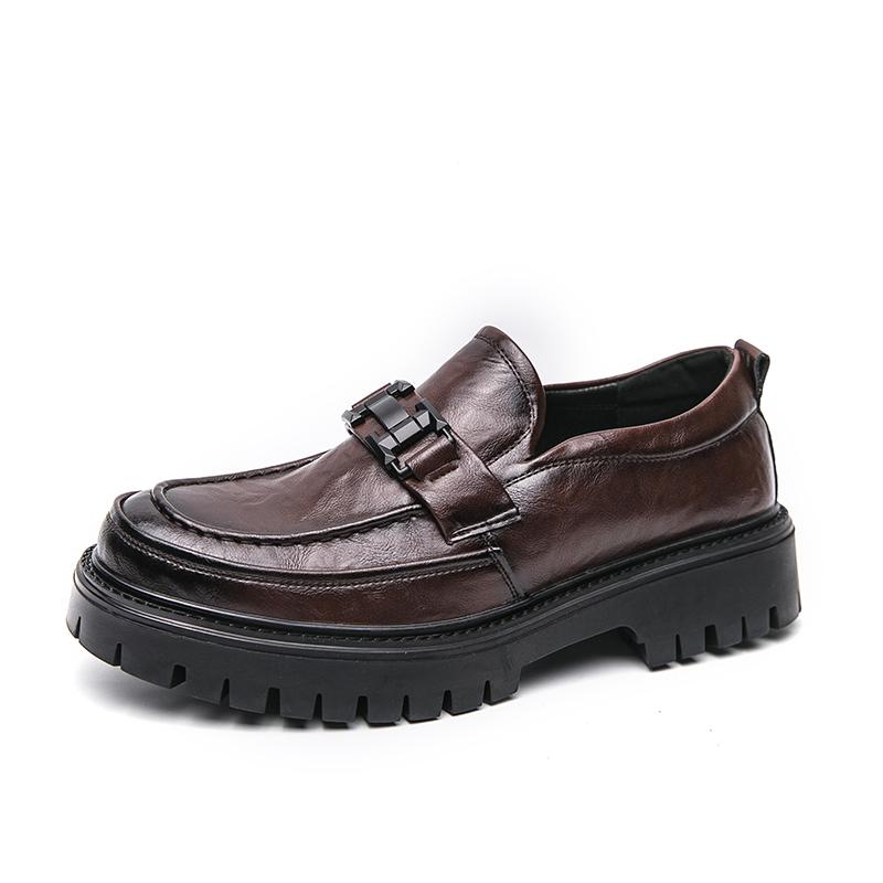 Módní Značkové Nové Designérské Britské Kožené Boty Monk Strap Ploché pro Muže Nízké Formální Svatba Ples Oxford Zapatos Hombre