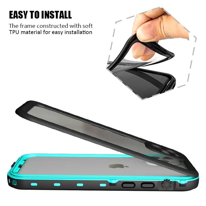 Red Pepper 360Full Sealed Underwater Case For Apple iPhone 16 14 Pro Max Waterproof Shockproof Diving Cover 15 Plus 17 Air Cover 5