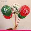 Decorazioni Palloncini di Natale con Paillettes Fiocco di Neve per Eventi