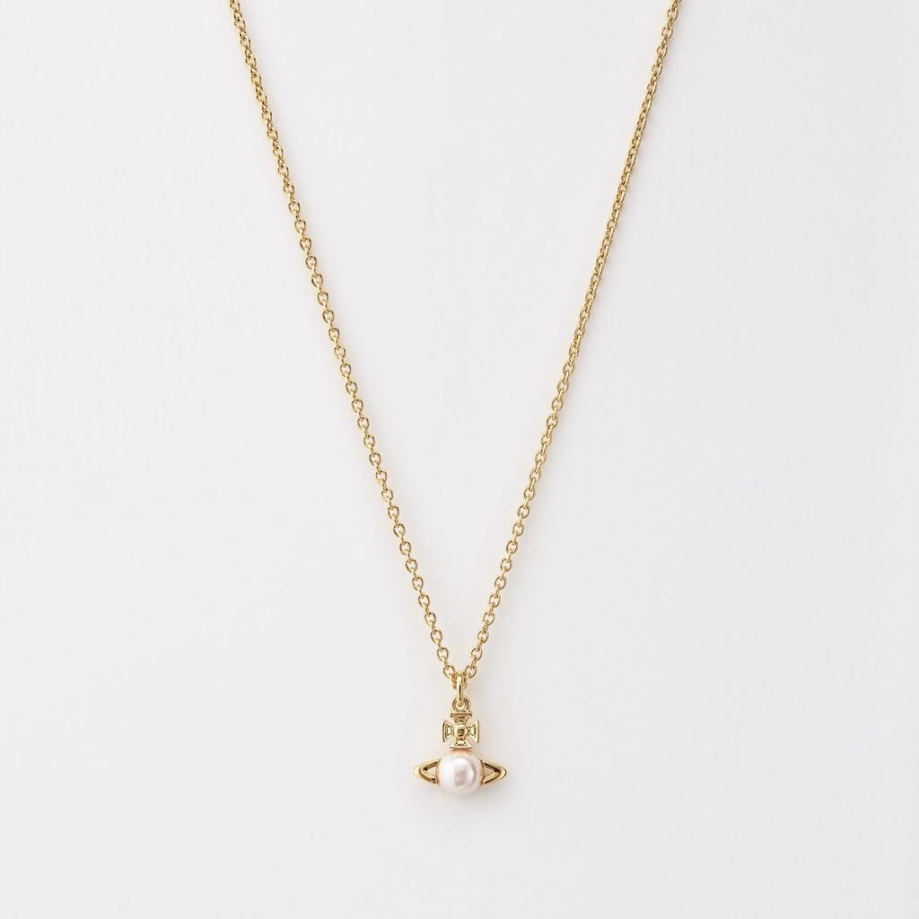 2023 New Arrival Copper Saturn Pearl Necklace For Women Classic And Versatile Planetary Chain