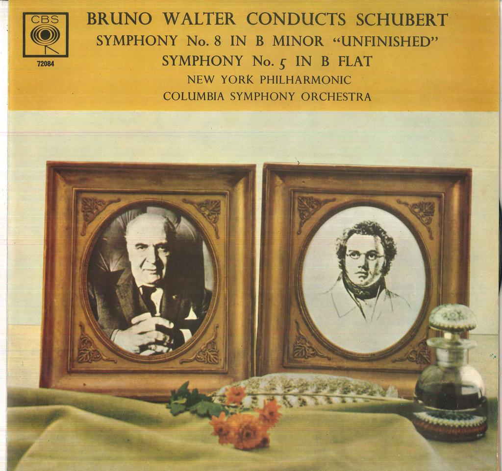 LP Record SCHUBERT BRUNO WALTER COLUMBIA SY  Symphony No. 8 In B Minor unfinish 72084 CBS Germany Classical Used