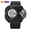 Men's Electronic Watch Waterproof Luminous Multi-function Watch Sports Outdoor Electronic Watch with Flashlight