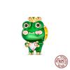 copper Adorably Cute Kawaii Frog Charm Pendant Compatible With Authentic Charm Bracelets Women Do It Yourself Jewellery Gift