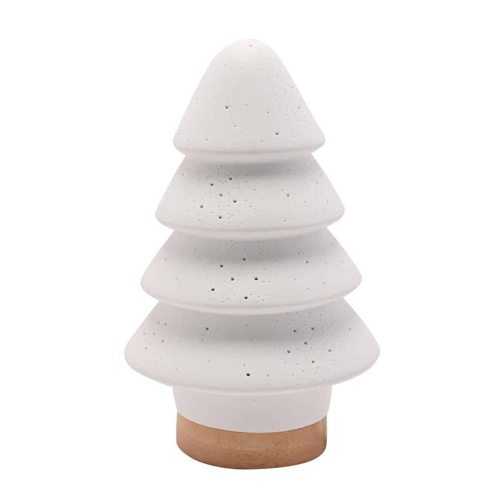 White Porcelain Christmas Tree Lamp