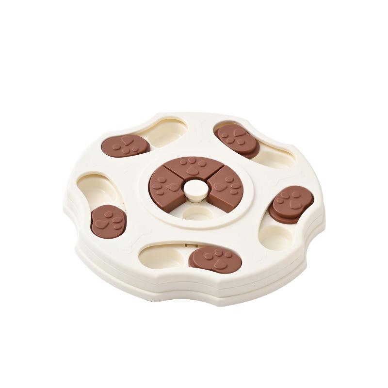 

Игрушка-пазл Собака Сердцевидная Квадратная Медленное Поедание Миска для Кусания Домашнее Животное Веселье Интерактив White Pentagon