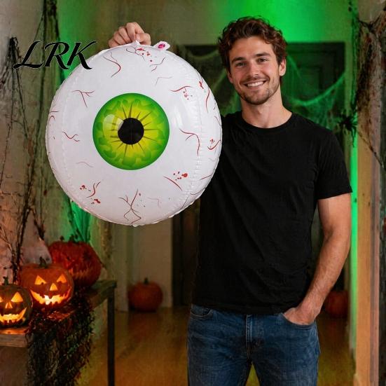 Reusable Polyester Film Decorations Simulated Eyeball Balloon, Horror Theme Halloween Party Decoration, Large Aluminum Indoor Outdoor Ornaments