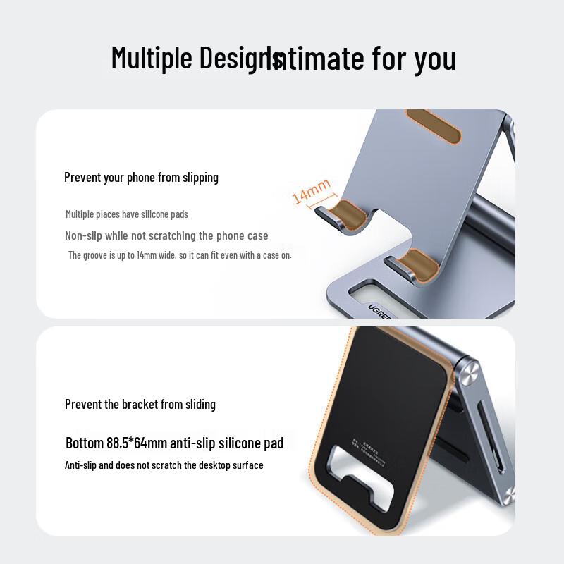 UGREEN Foldable Phone & Tablet Desktop Stand