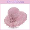 Summer Sun Hat For Women With Wide Brim And Adjustable Ribbon For Beach And Outdoor Activities