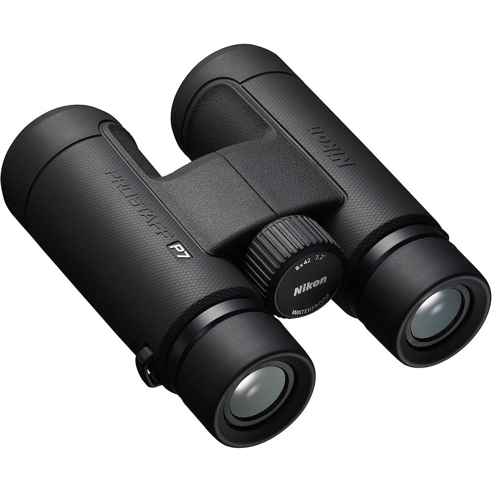 Nikon PROSTAFF P7 8x42 Binoculars, 8x Magnification, 42mm Aperture, Ideal for Bird Watching, Concerts, Sporting Events, and Travel. Large Aperture Typ