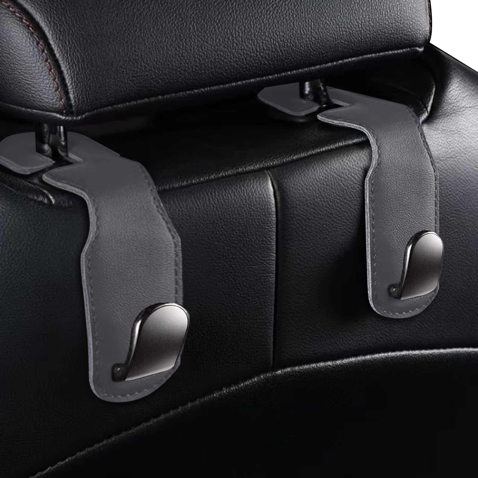 

Car Seat Hook, Car Hook, Headrest Hook, Car Storage Hook, Load Capacity 66.1 lbs серый