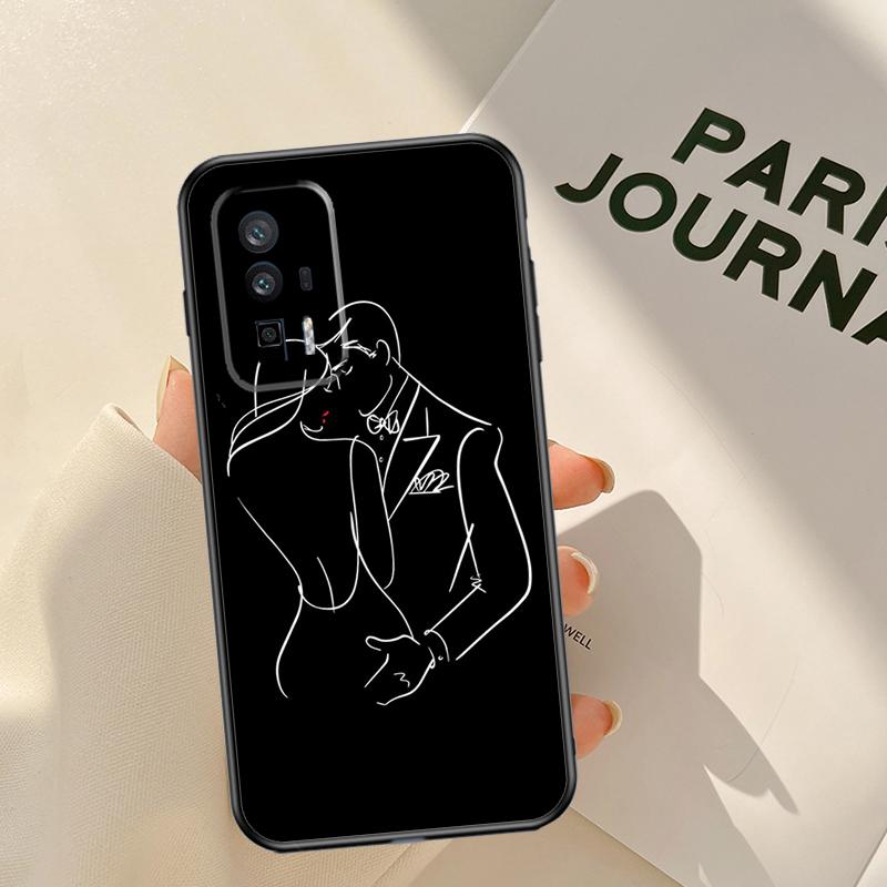 Sexy Line Minimalist Style Case For Xiaomi 14 15 Ultra 13T 14T 15T Pro 17 Pro Max POCO X7 Pro X3 X5 X6 F5 F6 F7 F8 Coque