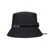 VARZAR Ribbon Paper Bucket Hat Black