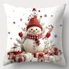 Merry Christmas decoration Pillowcase New Year Gift Santa Claus Snowman Pattern Home Room decoration Sofa cushion cover