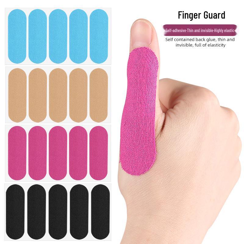 Elastic Finger Protector Patches - 5 pcs/sheet: Anti-Friction Support Tape for Thumb and Fingers in Bowling and Sports