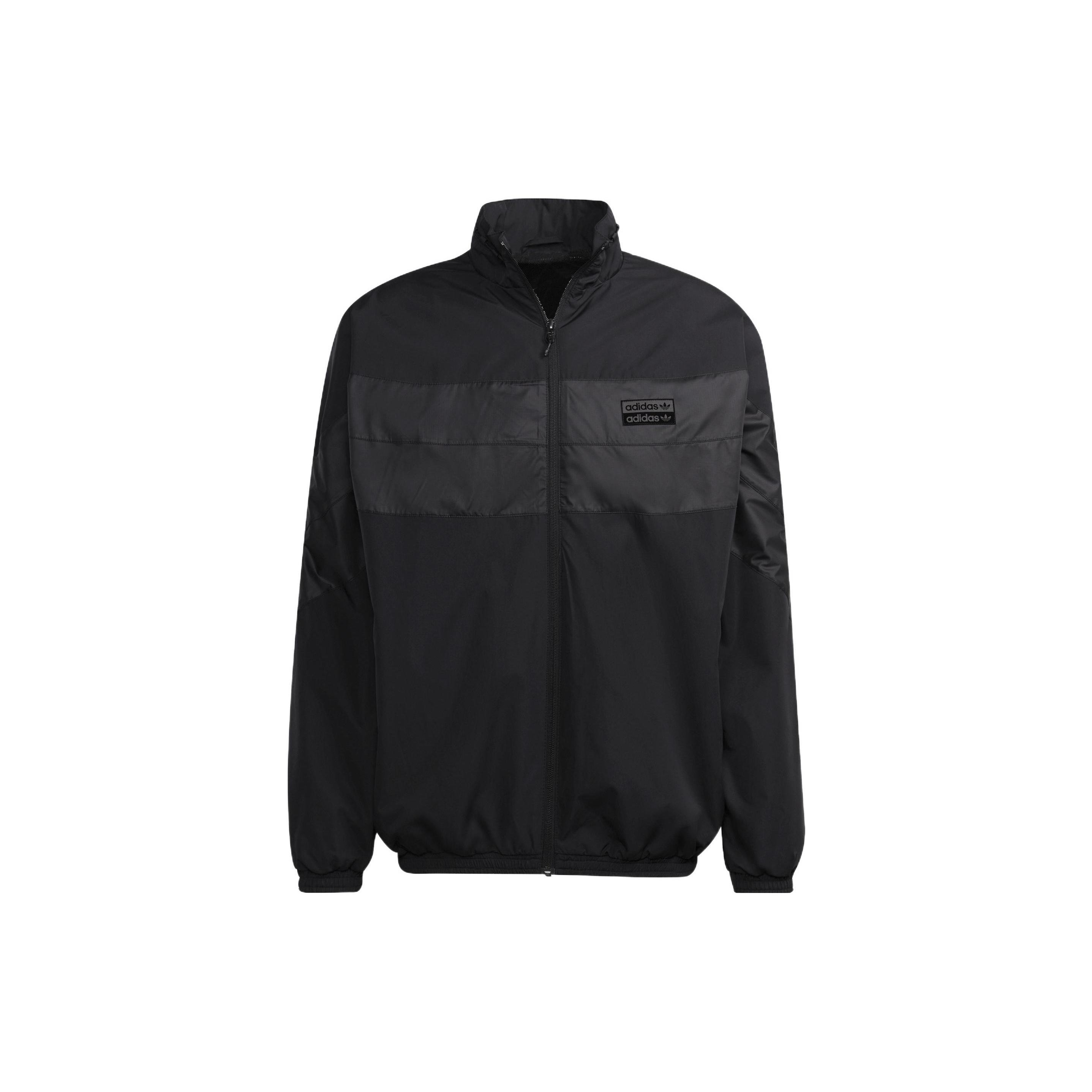adidas originals R.y.v. Tt Q4 Splicing Athleisure Casual Sports Jacket Black Men s H11477 XL