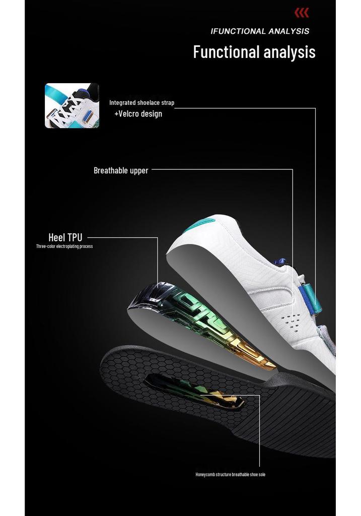 Breathable Non-Slip Wide Toe Weightlifting & Squat Shoes for Powerlifting & Training