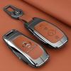ZJH5   Leather Smart Remote Key Protector Car Key Case Cover For Mercedes Benz A C E S GLC GLE GLB W204 W205 W206 W212 W213 W221 W223