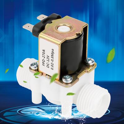N/C Solenoid Valve 1/2 Solenoid Valve 12V G1/2" NC Plastic Electrical Inlet Solenoid Water Valve for Water Dispense Water Valve