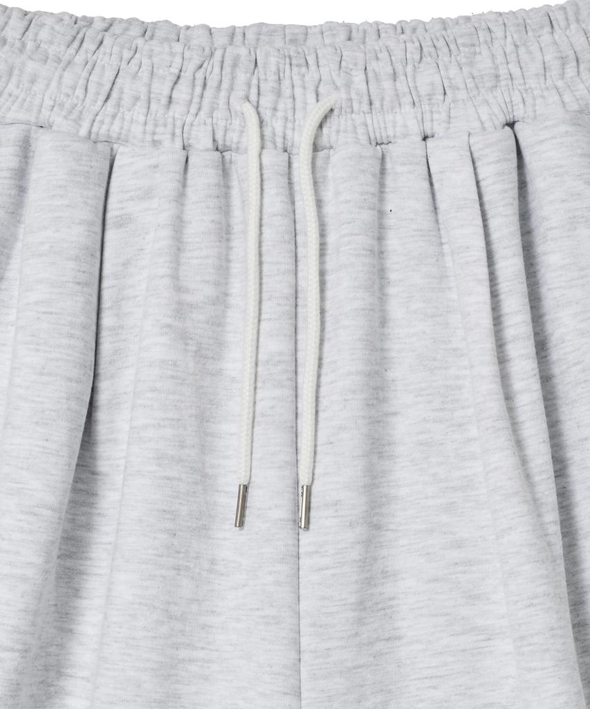 LXT Pintuck Cargo Bermuda Heavy Sweatpants [White Melange]