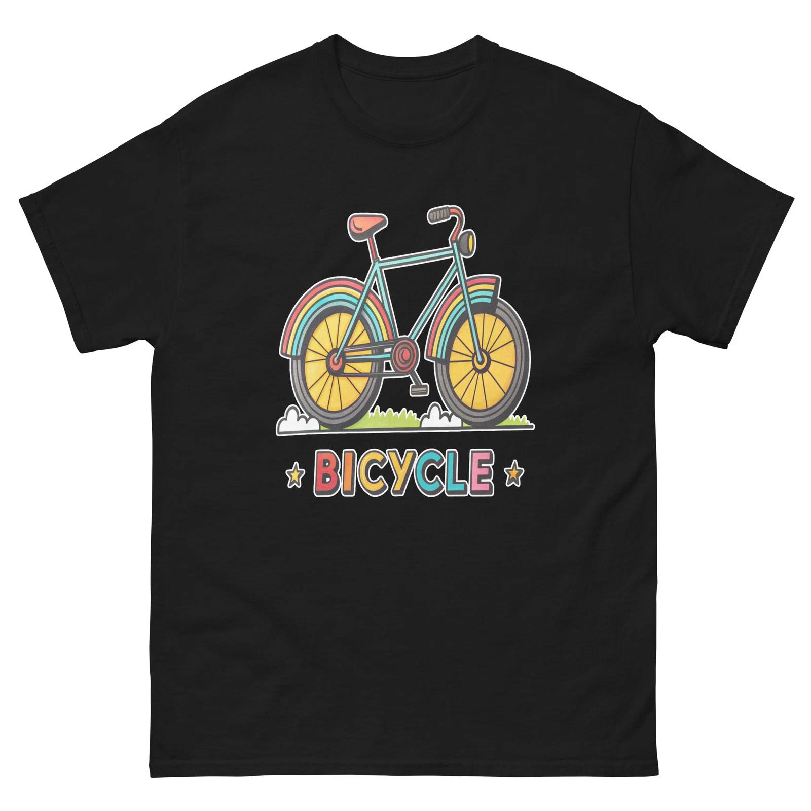 

Bicycle Colourful School Classroom Object Office Teacher T-Shirt L