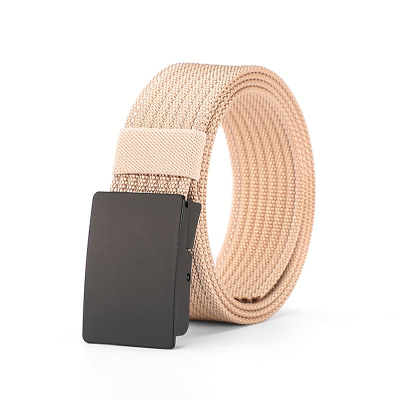 Cintura in Nylon Asciugatura Rapida Fibbia Liscia Allenamento Militare Outdoor Senza Denti Fibbia Automatica Cintura in Tela Intrecciata