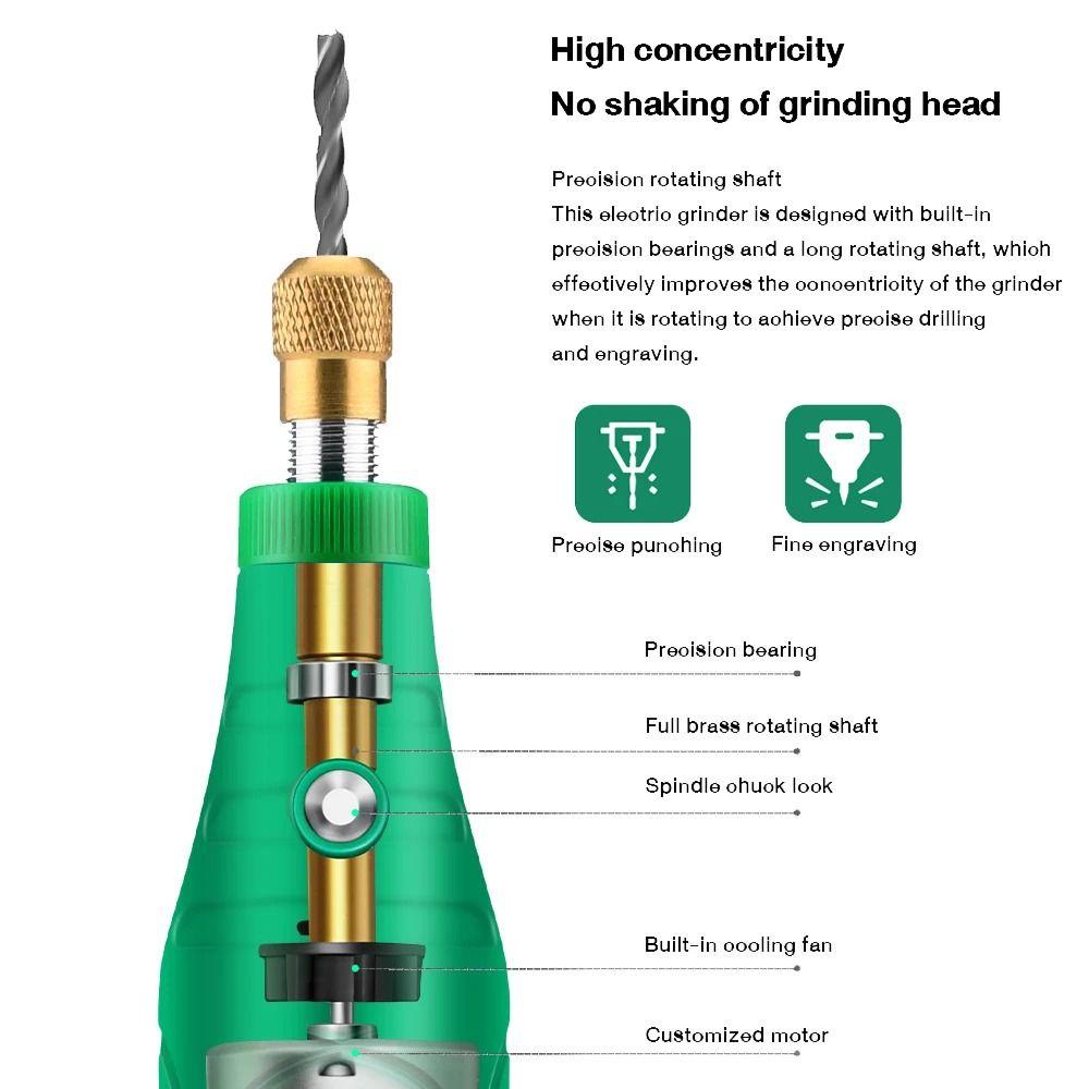 DIY Electric Drill Wireless Mini Rotary Tool Hand Drill Multifunctional Drill Engraving
