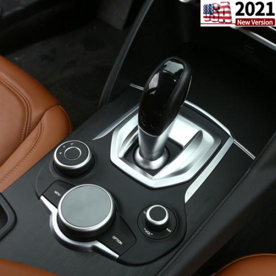 For Alfa Romeo Stelvio Inner Console Gear Shift Box Panel Cover Trim 2017-