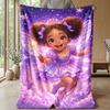 Fairy Mushroom Home Theme blanket Lightweight Warm Flannel Blanket Decorative Throw Blanket for Home Decoration