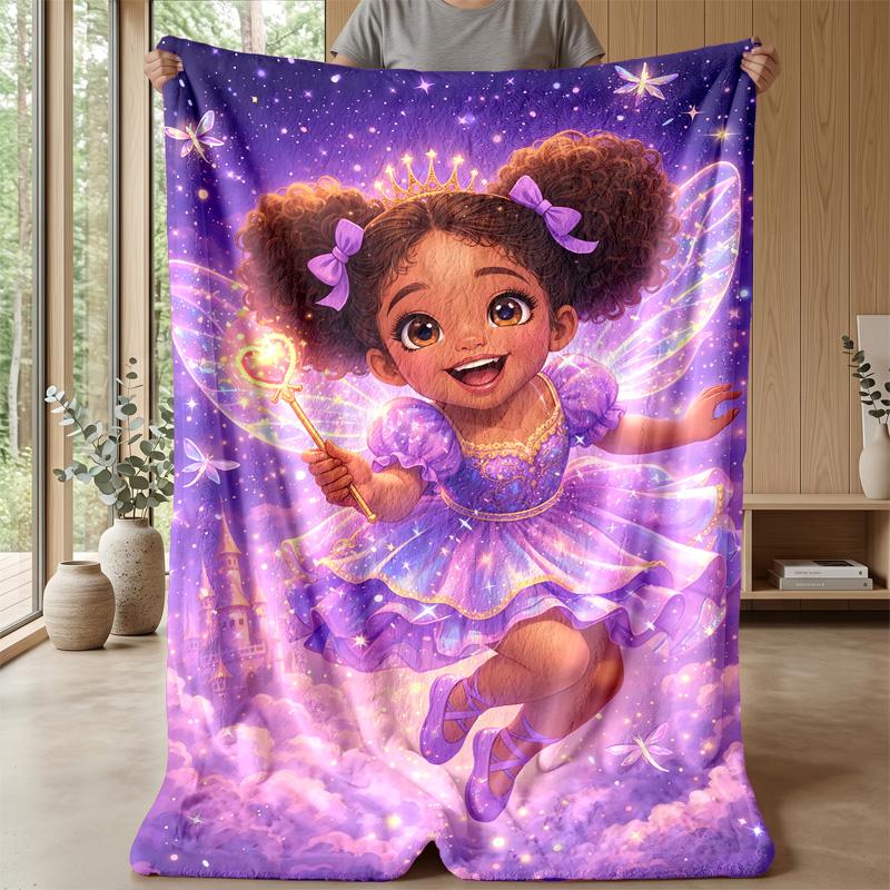 Fairy Mushroom Home Theme blanket Lightweight Warm Flannel Blanket Decorative Throw Blanket for Home Decoration