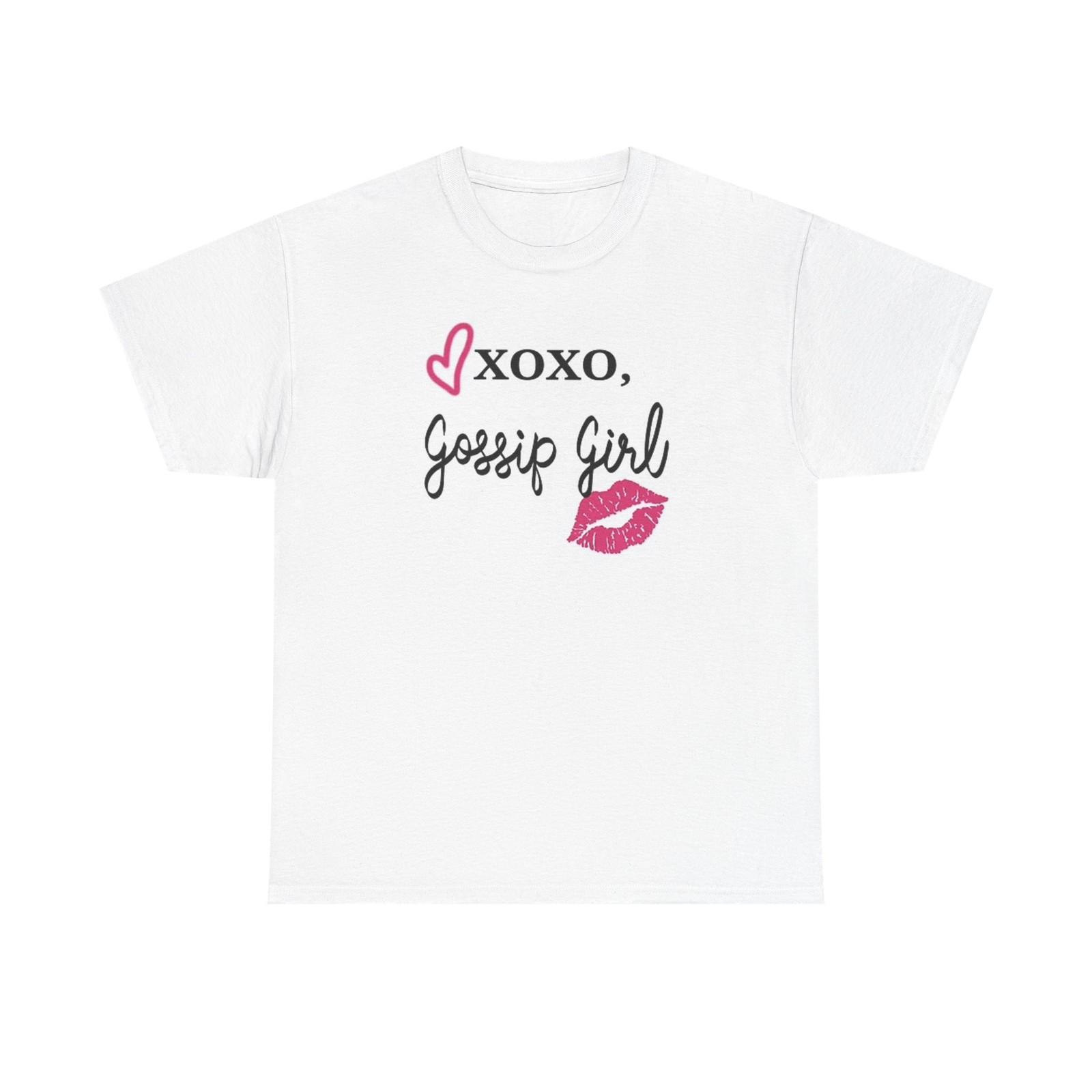 Gossip Girl Graphic T Shirt XOXO Apparel Unisex Heavy Cotton Tee S