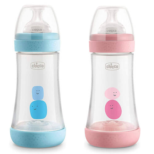 Chicco Perfect5 Silicone Bottle W/ Medium Flow 2m+ 240mL