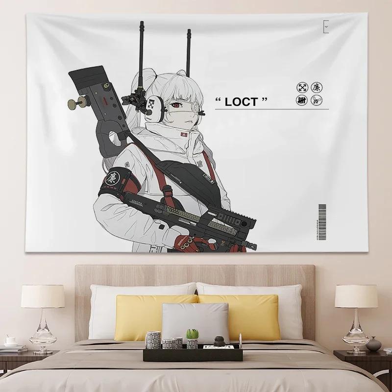 Japanese Teen Room Decoration Posters and Prints Kawaii Anime Large Tapestry Bedroom Wall Murals Customizable
