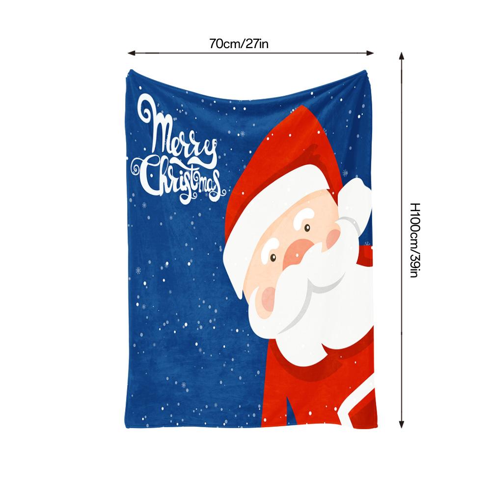 Cozy Christmas Throw Blanket Soft Flannel Warm Festive Holiday Decor Gift for Home Couch Sofa Bed