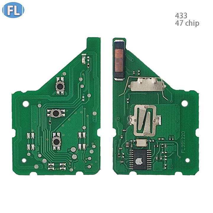 Honda Klappschlüsselanhänger G 2-Tasten 433MHz 47 Chip