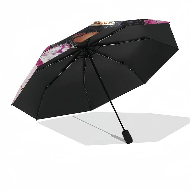 1PC Princess Butterfly Umbrella-8-Rib Reinforced, Automatic Open, Lightweight & Durable, Fashion Accessory for Outdoor, Beach L0389
