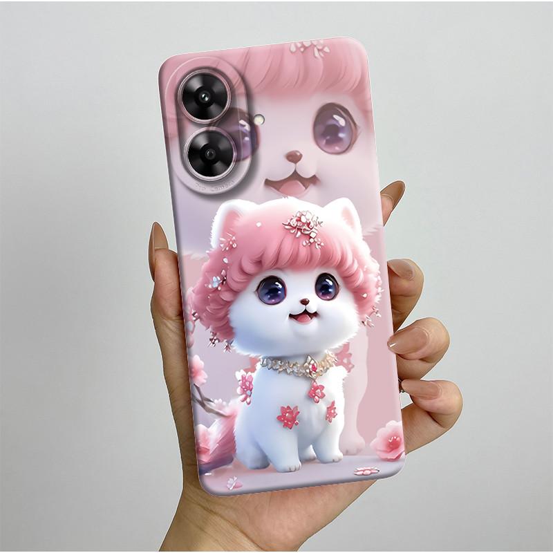 For Realme Note 60 Case Pretty Flower Camera Protector Phone Cover For Realme Note 60 60x Soft Shockproof Case Funda Note60 Etui