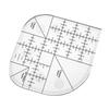 Multi Functional Angle Cutting Ruler Acrylic Anti Slip Sewing Ruler Round Edge Template Ruler DIY Sewing Patchwork Ruler
