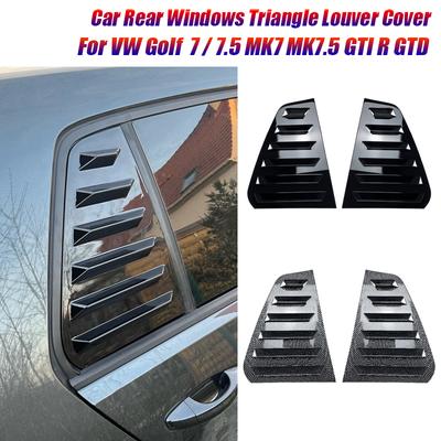 For VW Accessories Golf 7 7.5 MK7 MK7.5 GTI R GTD 2013-2019 Car Rear Side Window Louver Air Vents Windshield Decoration Cover