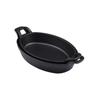 ZISIZ Large Oval Double-Handle Teppanyaki Steak Plate