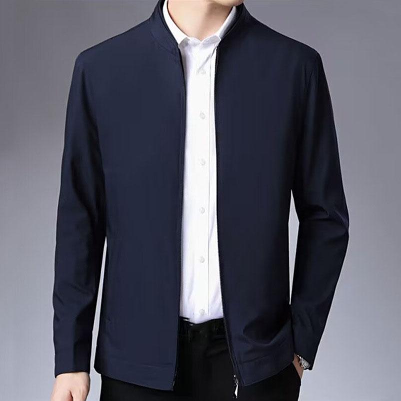 Spring and Autumn Men's Casual Loose Stand Collar Business Jacket