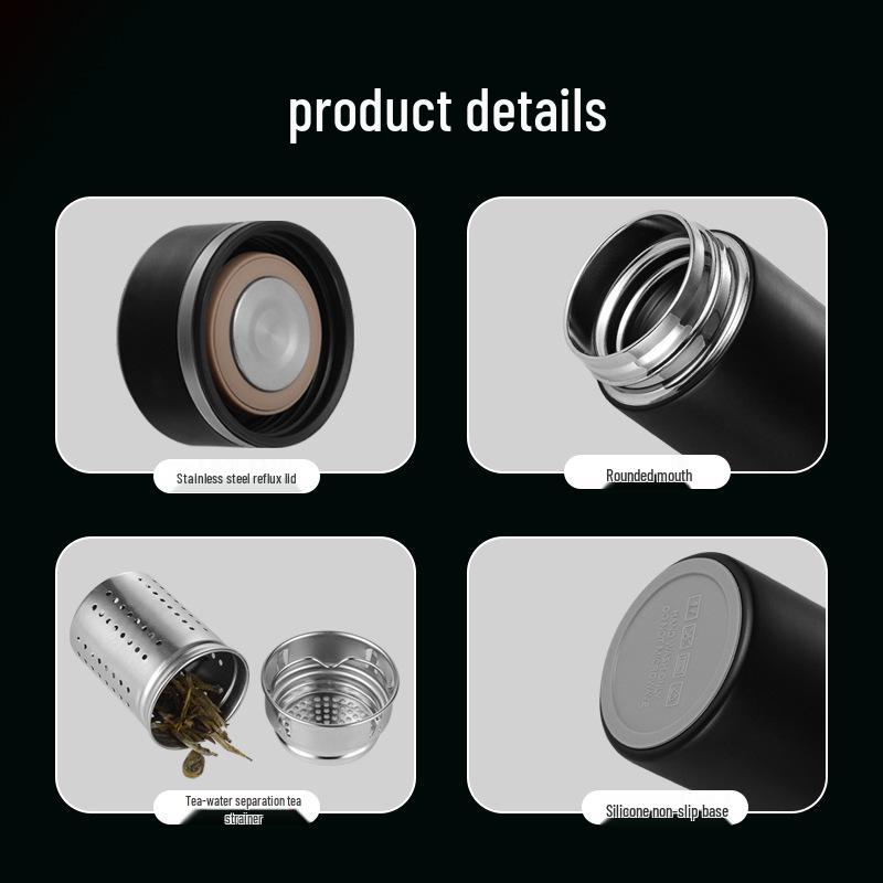 316 Stainless Steel Insulated Smart Water Bottle - Large Capacity, Portable, Customizable Gift for Men & Women