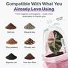 Transparent Pink Self Watering Pots Self Watering Planter Drainage Holes Plant Pots Garden Seedlings Flowerpot Nursery Cups