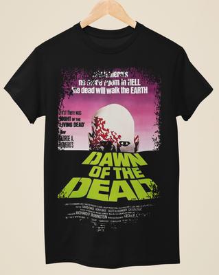 Dawn Of The Dead Movie Poster Inspired Unisex Black TShirt