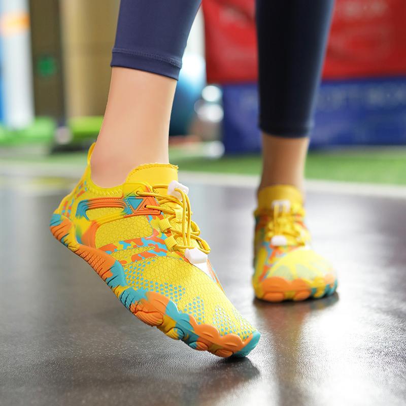 Barefoot sneakers indoor fitness shoes soft-soled yoga jumping exercise silent sneakers training squat shoes