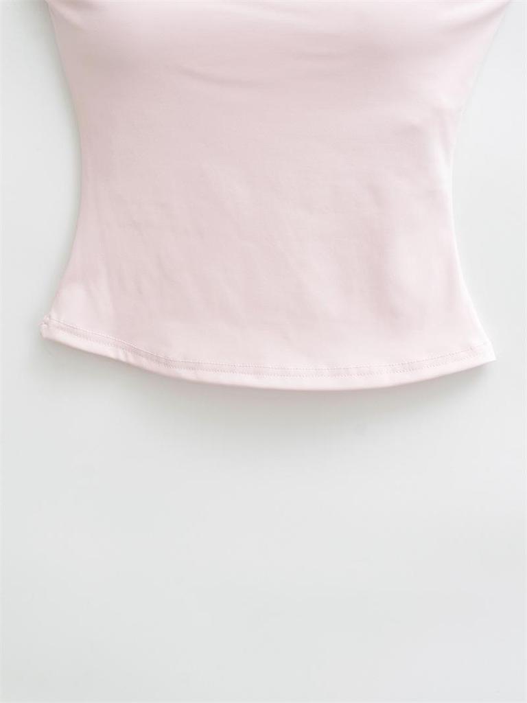 Spicy Girl Off-the-Shoulder Padded Bandeau Top: Slim Fit, Sleeveless Summer Vest