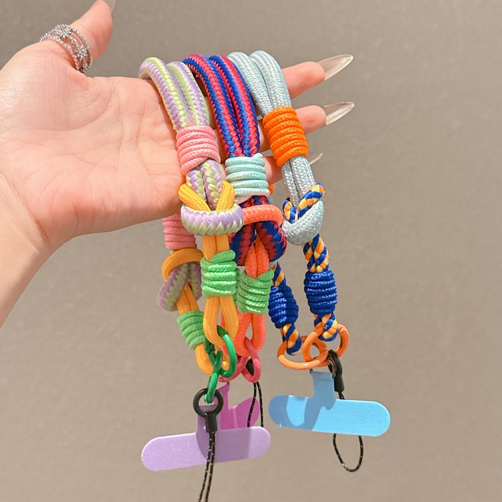 1Pc Fashion Cellphone Straps Hanging Cord Mobile Phone Lanyard Short Wrist Strap Charm Anti-lost Chain for Women Keychain