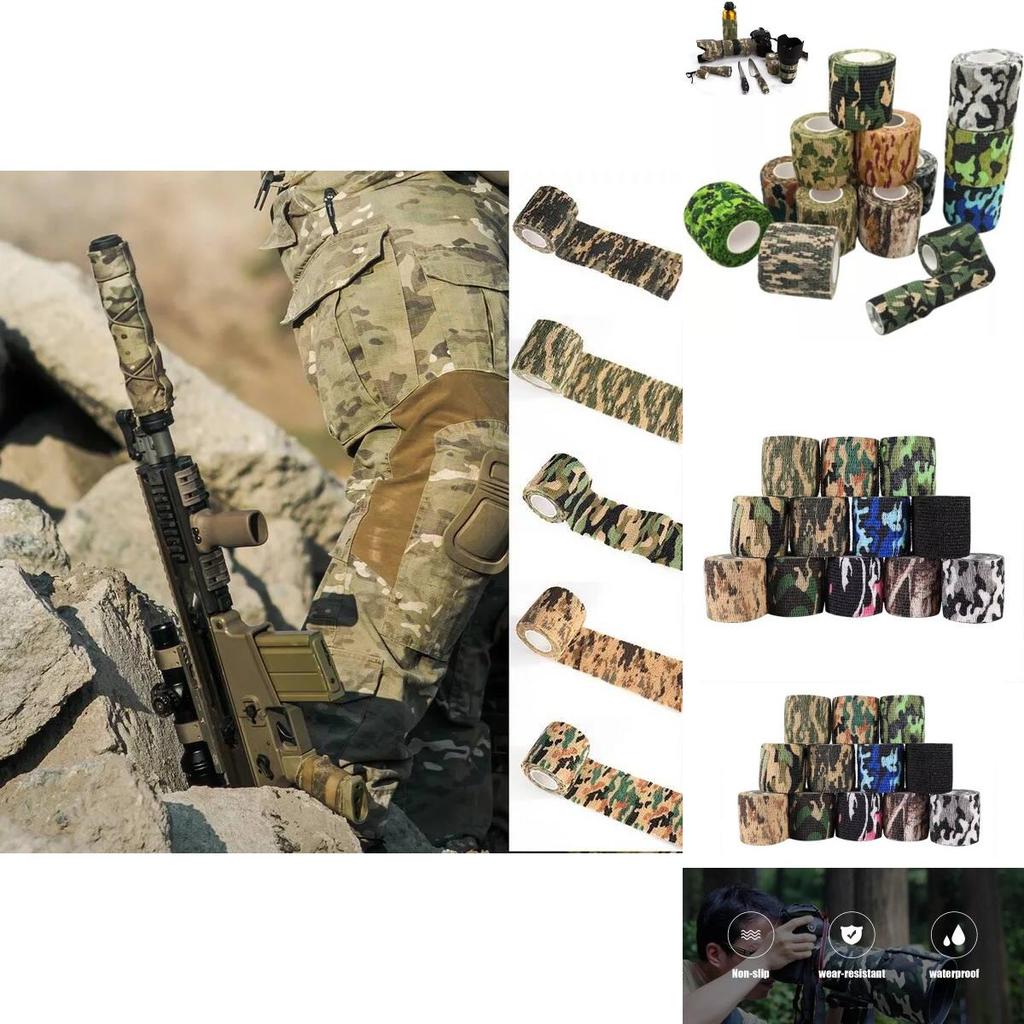 Hunting Camouflage Army Tape Wrap Sniper Gun Self Adhesive Outdoor Tool Goods